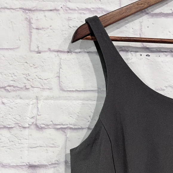 Eileen Fisher Washable Stretch Crepe Sleeveless Sheath Dress Petite Size Large - Picture 5 of 10